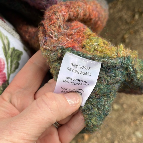 Multicolor Ombre Textured Marled Knit Cardigan with Pockets - Picture 8 of 16